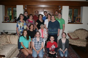The whole crew with Mom. July 2013