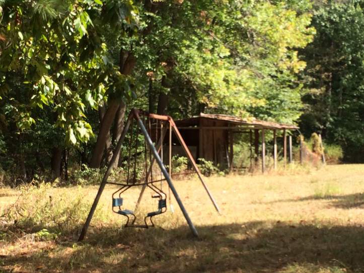 Abandoned swingset. Photo credit: Rev. Deb Vaughn