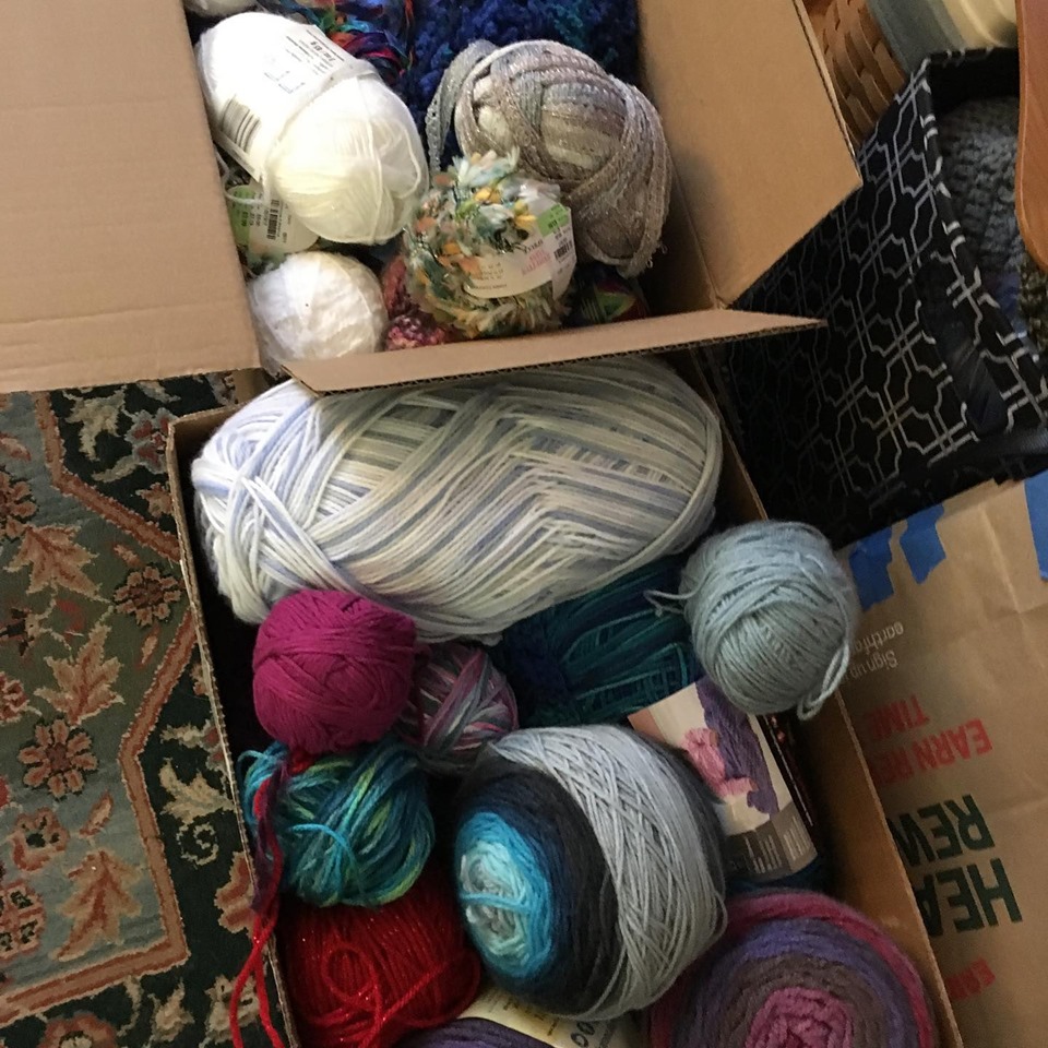 a box of yarn