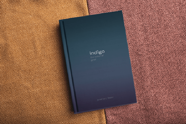 book cover: indigo by johnathan j foster